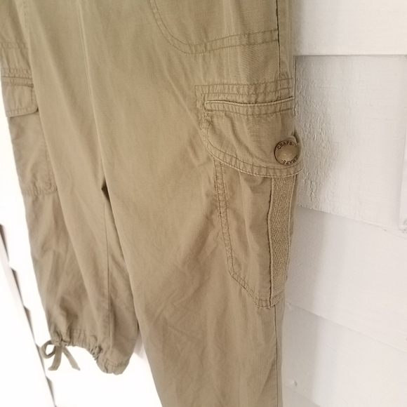 Chaps Denim Cropped Cargo Pants, Sm. - Picture 3 of 6